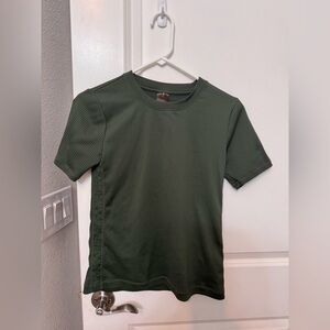 Calia by Carrie Underwood Green Ribbed T-Shirt